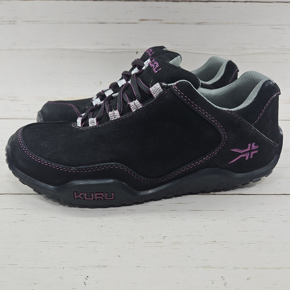Kuru Chicane Womens 9.5 Black Purple Gray Athletic Hiking Running Shoes Sneakers
